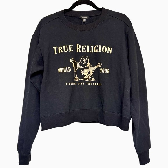 True Religion Tops - True Religion Sweatshirt Y2K Big Buddha World Tour Crewneck Women's Size L. NWT